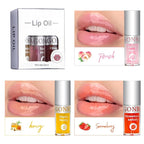 3Pcs Hydrating Lip Oil Set，High Moisturizing Lip Glow Hydrating