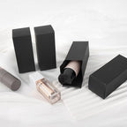 Framendino, 50 Pack Black Kraft Paper Lipstick Boxes Rectangle Lipstick Bottle Boxes Reusable Lip Balm Packaging Cases Gift Wrapping Box for DIY Gift Packaging (3.54x1.41x1.41)