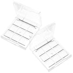 Healifty 2pcs Empty Lipstick Palette 9 Grids Diy