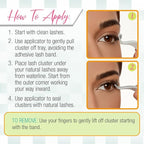 Ardell Winks Press On Eyelash Extensions, Volume - DIY Lash Clusters, 30 Individual Lashes, Natural Look Lashes with Applicator, 1 Pack