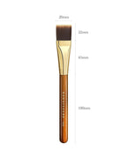 Desert Oak Series Flat Top Foundation Brush - 20mm Ultra-Thin Nylon Bristles for Streak-Free Liquid Foundation, Smooth Buffing & Full Coverage, Bubinga Handle & Brass Ferrule (CM 184)