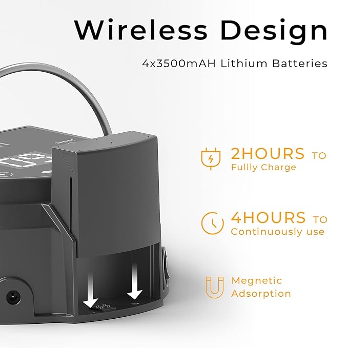 80w professional cordless uv led