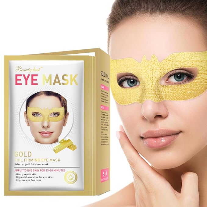 Generic 24 K Gold Eye Mask Puffy Eyes and Dark Circles Treatment Relieve Pressure and Reduce Wrinkles, Revitalize and Refresh Your Skin