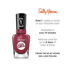 Sally Hansen Miracle Gel™, Travel Seekers First Glass, Long Lasting, Gel-Like Formula, No UV Lamp Needed, Pink Nail Polish