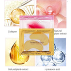 30 Pairs Lip Mask & 24K Gold Gel Eye Masks,Crystal Collagen Eye Patches for Puffy Eyes,Moisture Lip Care Mask Reducing Fine Lines,For Anti-Ageing & Anti Chapped,Effectively Nourishes the Lip&Eye Skin