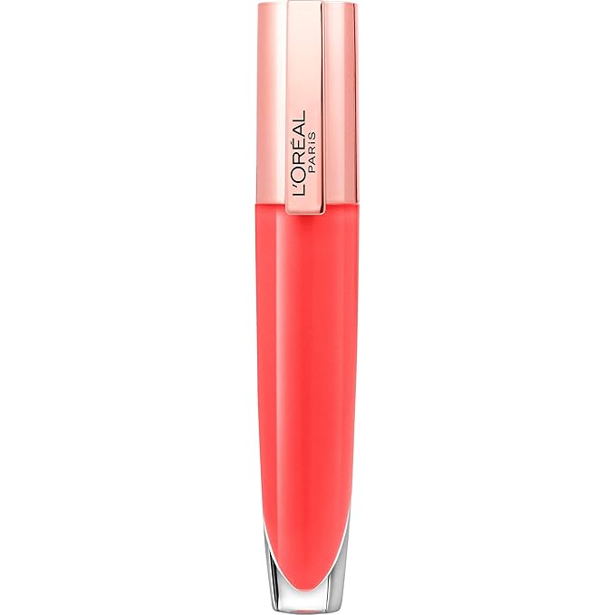 L'Oreal Paris Glow Paradise Hydrating Tinted Lip Balm-in-Gloss with Pomegranate Extract & Hyaluronic Acid, Ultra-Gentle, Non-Sticky Formula, Angelic Daydream, 0.23 fl oz