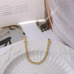 Heart Jacket Earring for Women Gold