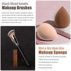 All in One Makeup Kit for Women Full Kit, Includes 12 Colors Naked Eyeshadow,Liquid Foundation, Lipstick Set, Mascara, Makeup Brush, Makeup Sponge, Eyebrow Powder, Eyebrow Soap, Eyeliner Stamp(#104)