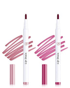 Lip Stain Marker Pen Set, 2Pcs Lip Liner Longlasting