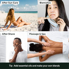 AROMATICA Organic Aloe Vera Gel Gift Set 300ml each – Vegan Body Moisturizer for Irritated Skin, After-Sun Skin Care