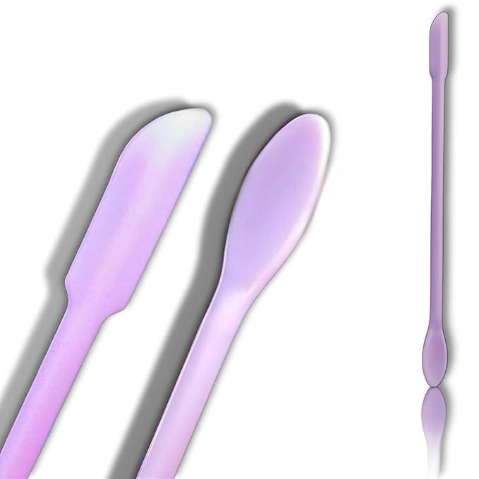 Makeup Brush Set - Flat Foundation Brush, Blender Sponge, Face Spatula, Puff & Heart-Shaped Mixing Palette with Leather Case – Complete Face Makeup Tool Kit for Blending, Foundation & Application