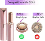 Facial Hair Remover Replacement Heads Gen 1 for Finishing Touch Flawless Facial Hair Removal,Effective Compatible with Flawless Shaver Tool for Women 18K Gold-Plated Rose Gold, 6 pcs,As Seen On TV.