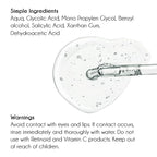 Pure Vitamin C Facial Serum with Salicylic Acid and Glycolic Acid, Anti-Wrinkle, Anti-Acne and Anti-Blackhead, Dark Spot Correcting, 7,5% AHA, Sebum Balance, ¾ oz