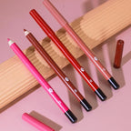 evpct 12Pcs Matte Waterproof Lip Liner Crayon Pencils Set Packs for Shaping & Sculpting Lips, Nude Pink Chestnut Maroon Dark Taupe Brown Plum Purple Deep Red Creamy Lipstick and Lip Liner Set