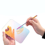 Pink Cosmetic Makeup Palette, Nail Art Palette with Spatula, DIY Makeup Mixing Palette, Beauty Salon Color Cream Mixing Palette, Nail Art Painting Mixed, Makeup Display Board Beauty and Personal Care