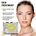 32 Pairs 24K Gold Under Eye Patches with 4 pieces of Lip Mask, Anti-Aging Eye Mask, Under Eye Mask Dark Circles and Puffiness, Wrinkles Patches with Hydrogel, Collagen Eye Pad