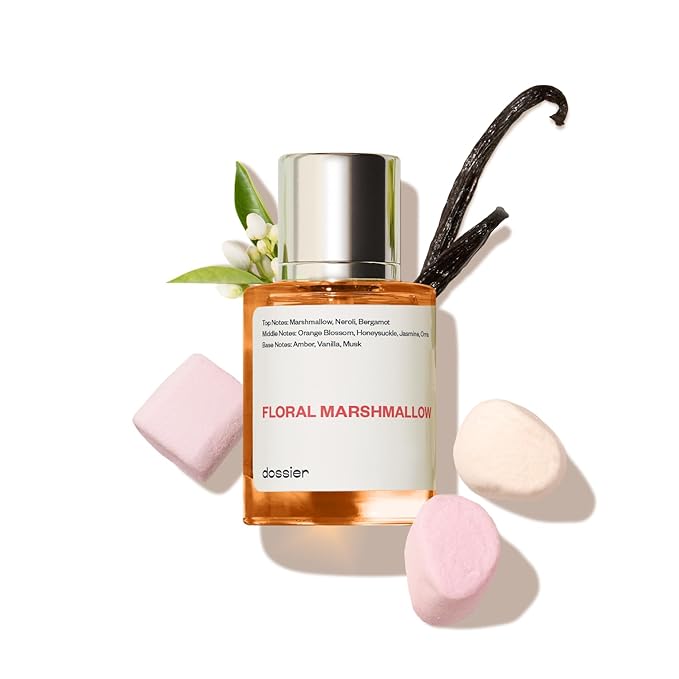 Dossier - Eau de Parfum - Floral Marshmallow - Inspired by By Kilian's Love,Don't Be Shy - Perfume Luxury - Pure Infused - Paraben-Free - Vegan - Feminine - For Women -Fragrance 3.4 oz (Spray 100ml)