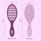 Wet Brush Speed Dry Hair Brush, Purple Frost - Vented Design & Soft HeatFlex Bristles Are Blow Dry Safe - Ergonomic Handle Manages Tangles - Pain-Free Hair Accessories