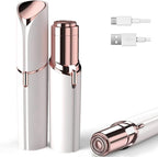 Facial Hair Removal for Women, Painless Face Trimmer for Upper Lips, Peach Fuzz and Chin with USB Rechargeable