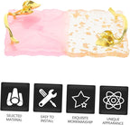 FOMIYES 2pcs Nail Palette Nail Art Gel Nail Art Palette Nail Tool Manicure Display Board Nail Polish Display Board Nail Color Palette Copper Plating Pink Makeup Mixing Plate Nail Art Plate