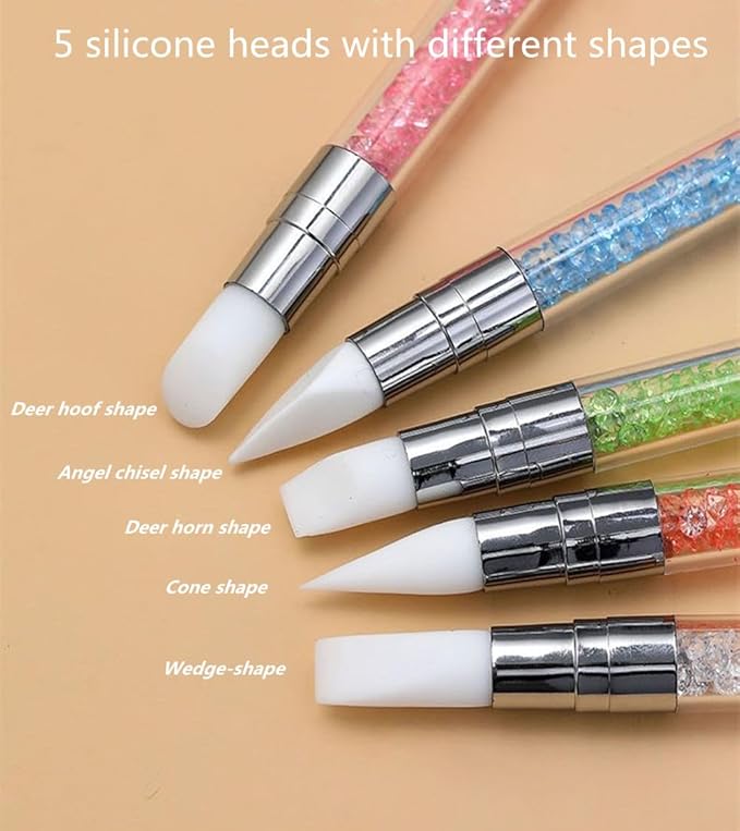 5Pcs Nail Art Sculpture Pen