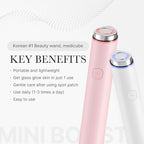medicube Mini Booster Pro White | Affordable At-Home Facial Skin Care Tool for Beginners - Portable Glow Booster for Glass Skin, Boosting Skin Care Absorption, Skin care for teens, Korean Skin Care