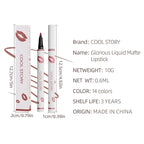 COOL STORY Matte Lip Liner Pencil - Waterproof, Non-Fading, Long-Lasting Plump Effect for Fuller Lips Makeup, Soft & Smooth Texture Easy Glide Lipstick 07#