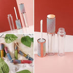 AMORIX 72 Pack 5ml Rainbow Lip Gloss Tubes with Wand 5ml Lip Gloss Containers Empty Lipgloss Bottles + 4pcs Syringes for DIY Lip Gloss Balm