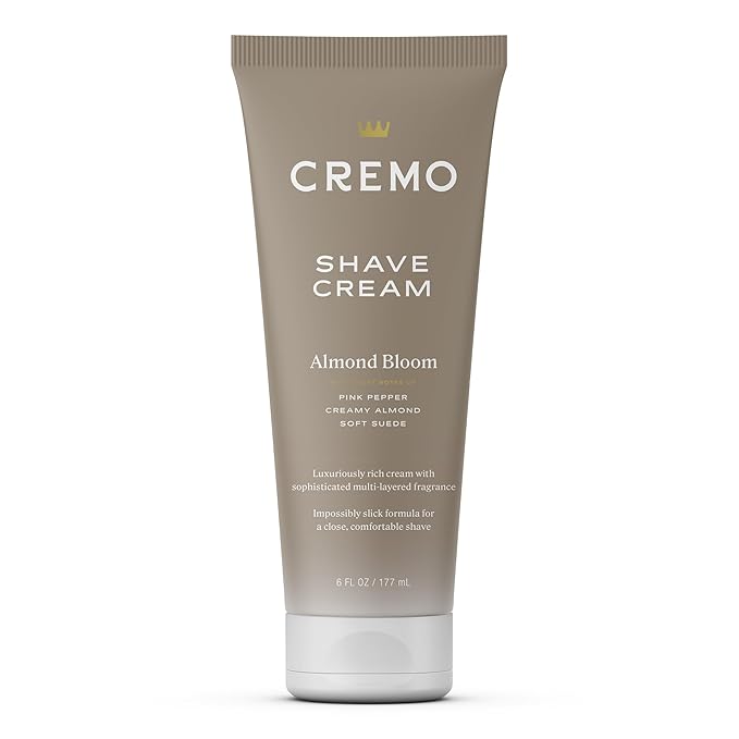 Cremo Almond Bloom Women's Shave Cream, Astonishingly Superior Ultra-Slick Shaving Cream for Women Fights Nicks, Cuts and Razor Burn, 6 Fl Oz
