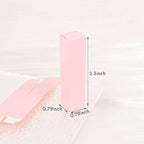 Framendino, 50 Pack Pink Kraft Paper Lipstick Boxes Rectangle Lipstick Bottle Boxes Reusable Lip Balm Packaging Cases Gift Wrapping Box for DIY Gift Packaging (3.3x0.79x0.79)