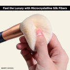 BERRY Blue Premium Makeup Brush Set – 12-Piece Professional Ultra-Soft Synthetic Brushes for Face & Eyes | Foundation, Powder, Blush, Concealer, Eyeshadow – Vegan, Cruelty-Free, Numbered, Travel Case