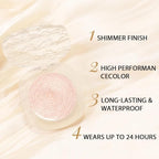 Monochrome Matte Eyeshadow Makeup Palette, Highly Pigmented Champagne Gold Eyeshadow Palette,Shimmer Pressed Powder Eye shadow Makeup,Single Vegan Eye Shadow, Daily Evening Women Girls Eyeshadow Gift