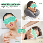 Cooling eye mask and silky