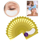 55 Pairs Set, Under Eye Hydrogel Pads, Professional Lint Free Eye Mask Eyelash Extension Gel Patches Kit for Adhesive Lash Beauty Tool (Golden)