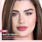 evpct Pink Matte Creamy Retractable Lip Liner Pencils for Shaping & Sculpting Lips, Lip Pencils for Women Long Lasting Waterproof Rich Lip Colors Liner Crayon Lipstick delineador de labios 09