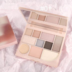 Shimmer Matte Eyeshadow Palette.Longwearing Highly Pigmented Natural Beige