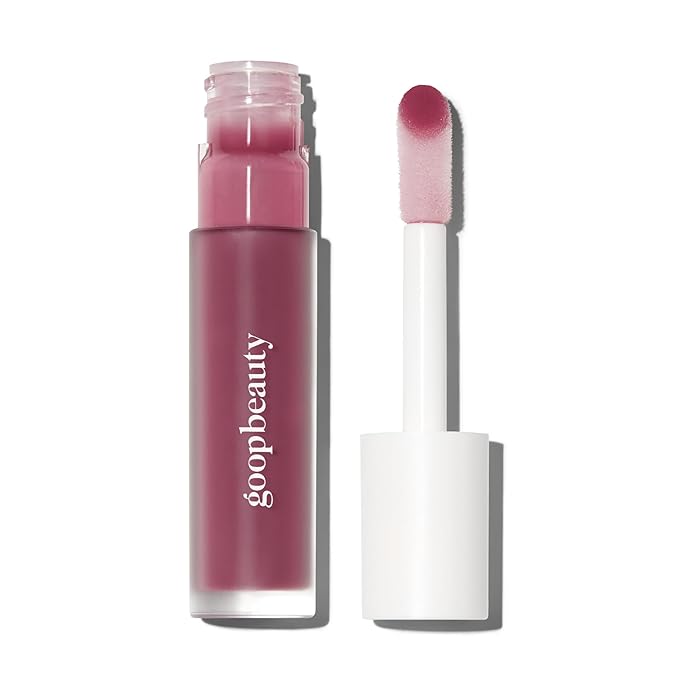 goop Beauty Hydra-Barrier Gel Gloss | Hydrating Lip Gloss to Moisturize & Plump Lips | Hyaluronic Acid & Vitamin E | Lilac - Sheer Amethyst | 0.13 oz