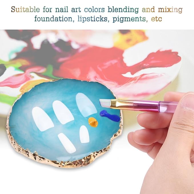 Nail Art Palette, Natural Resin Stone Nail Art