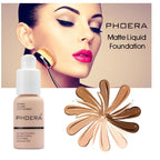 2Pcs Liquid Foundation Full Coverage 24HR Matte Oil Top (1pcs-103) 30ml