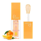 Plumping Lip Oil Set, Hydrating Lip Gloss Tinted Lip Balm Lip Care, Fruit Extract Lip Gloss Tinted for Dry Lip Moisturizing and Hydrating, Long Lasting Nourishing Non-sticky Cup (orange)