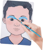 ADOCARN 2pcs Makeup Practice Board Makeup Training Face