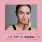 [400 Counts + Mirror Case] Cherry Blossom Natural Oil Blotting Paper for Face with Mirror Compact and Refills