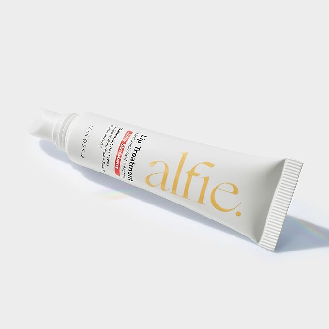 Alfie Hyaluronic Acid Lip Booster -Strawberry Flavor -15ml/0.5 Fl. Oz -Peptide Lip Treatment -Lip Plumper & Filler -Lip Serum & Moisturizer -Lip Volume Hydrating Treatment -Vegan Friendly, Non-Toxic