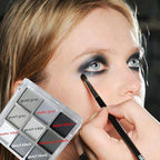 Black Smokey Eyeshadow Palette, 9 Colors Black Silver Gray White Goth Eyeshadow Makeup Palette, Waterproof Cool Toned Matte Glitter Eyeshadow Palette Sombras De Ojos Profesional