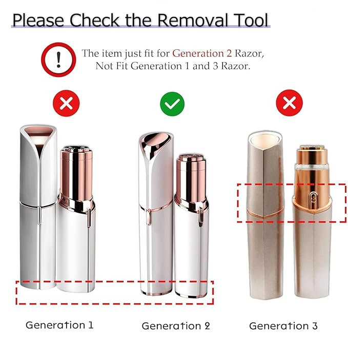 Gen 2 Replacement Heads for Flawless Facial Hair Remover, Shaver Pro Replacement Blades Heads Compatible with Finishing Touch Flawless Hair Removal for Woman Face,As Seen on TV.(6 Pack)