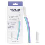 Dermablade, Dermaplane Razor Refill Blades, Stainless Steel Blades with Safety Micro-guards, Gently Exfoliates Skin | 12 count | No Handle | Only fit THURLADY Dermaplane Razor