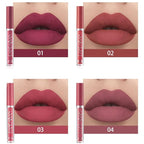 BestLand 3Pcs Matte Liquid Lip Gloss Set - 24H Transfer-Proof, Moisturizing & Non-Sticky I Mauve Pink, Classic Red, Deep Burgundy I Vegan + Cruelty-Free for Daily & Party