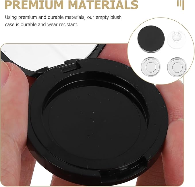 FRCOLOR 1 Set Portion Tray Loose Powder Compact Case Makeup Pallete Blush Storage Case Blush Container Reusable Blush Case Diy Empty Makeup Lipstick Container Blank Abs Sample Travel