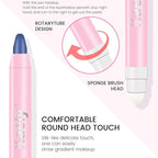 Kaely 2in1 Cream Eye Shadow Brightener Sticks for Eyes, Pencil Eyeshadow Applicator Stick Waterproof Pigmented, Eye Shadow Palette Highlighter Makeup, sombras para ojos, 31 Midnight Blue Shimmer