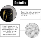 4PCS Unicorn Eyelash Shower Curtain Set, Luxury Gold Glitter Eyebrow Makeup Confetti Hello Gorgeous Glam Modern Fashion Black Women Bathroom Decor, Non-slip Bath Mat Toilet Rug, Gold Eyelash